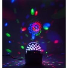 Lampe de Scène, 3 Couleur Lumière Fête 5W Ampoules LED 7 RGB à Commande  Sonore Mini Projecteur Boule Cristal Eclairage à Télécommande pour Cadeau  Scène Fête Soirée DJ Disco Bars Clubs Karaoké ,ladacèe