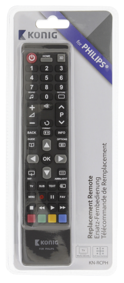 Télécommande TV Remplacement Universelle pour LED LCD Philips - Télécommande